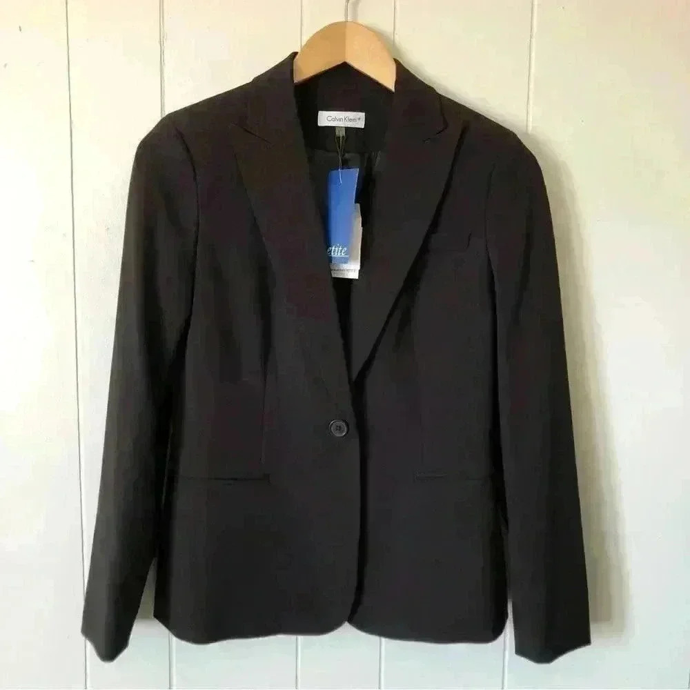 Calvin Klein Polyester Blazer Size 2P